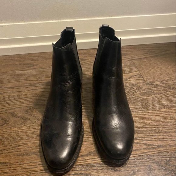 L’intervalle Ariano Black Leather Boots - Size 41 - Picture 2 of 3